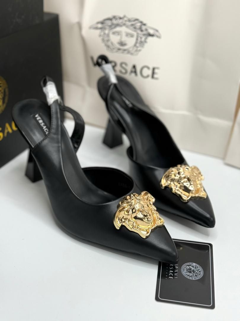 Versace La Medusa slingback pumps