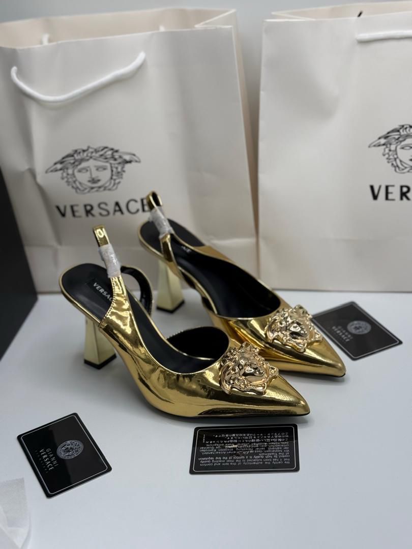 Versace La Medusa slingback pumps